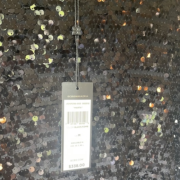 Black sequin mini dress never worn. Perfect for any occasion. - Picture 5 of 5